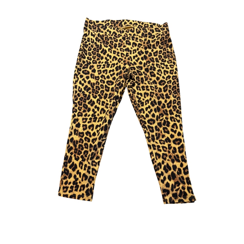 NWOT Torrid Size 3 Plus Size 95% Cotton Leopard Carpi Leggings Stretch